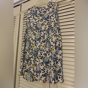 Loft Floral Print Blouse Tank Top Women’s Size S Summer Vacation